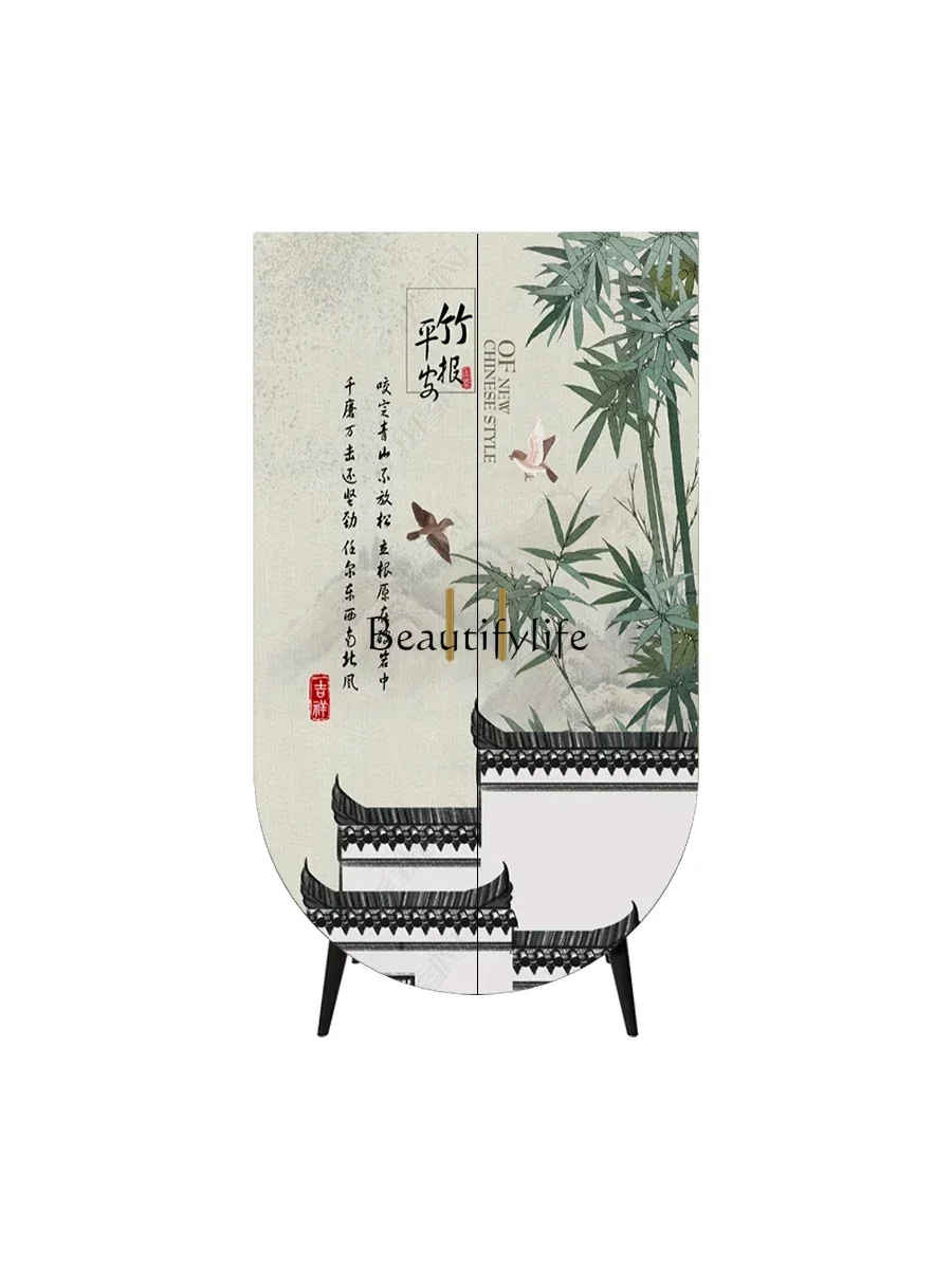 

New Chinese storage wardrobe room installation-free cabinet customization
