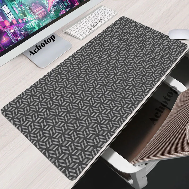 Large Black And White Gaming Mouse Pad Gamer Big Mouse Mat Computer Gaming MousePad Great Wave Keyboard Desk Mice Pad Deskpad