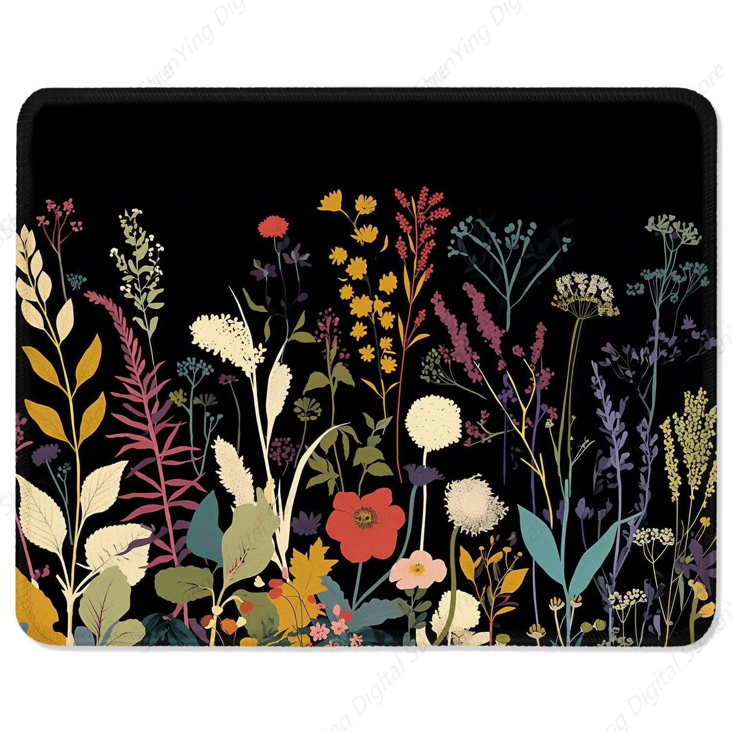 Gaming Desktop Mouse Pad Anti Slip Rubber Base Computer Laptop Mouse Pad Beautiful Flowers And Plants 25*30cm