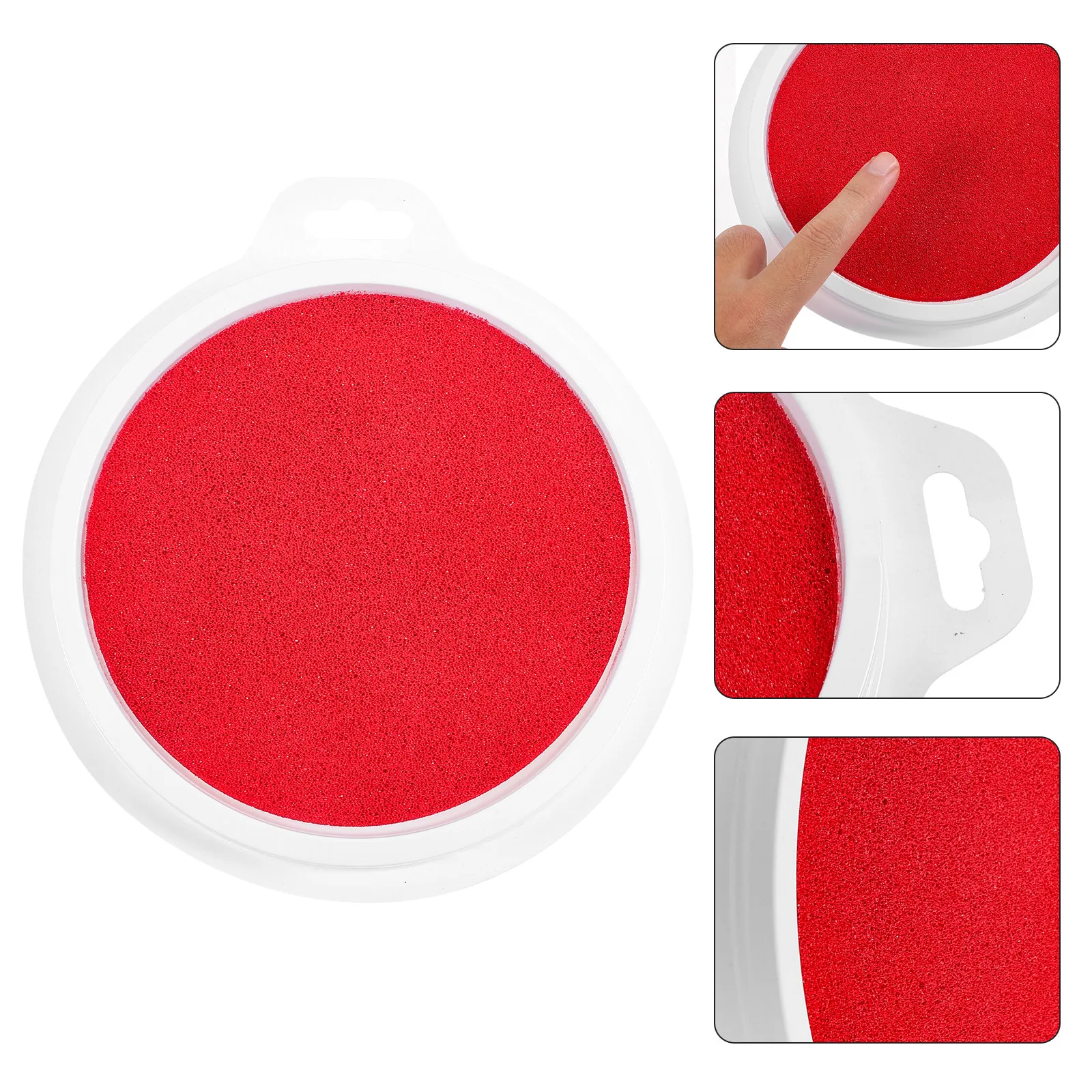 

1 шт. водорастворимая быстросохнущая моющаяся подушечка для рисования пальцами для детей, красная, для бумаги и дерева, инструмент для творчества и рисования