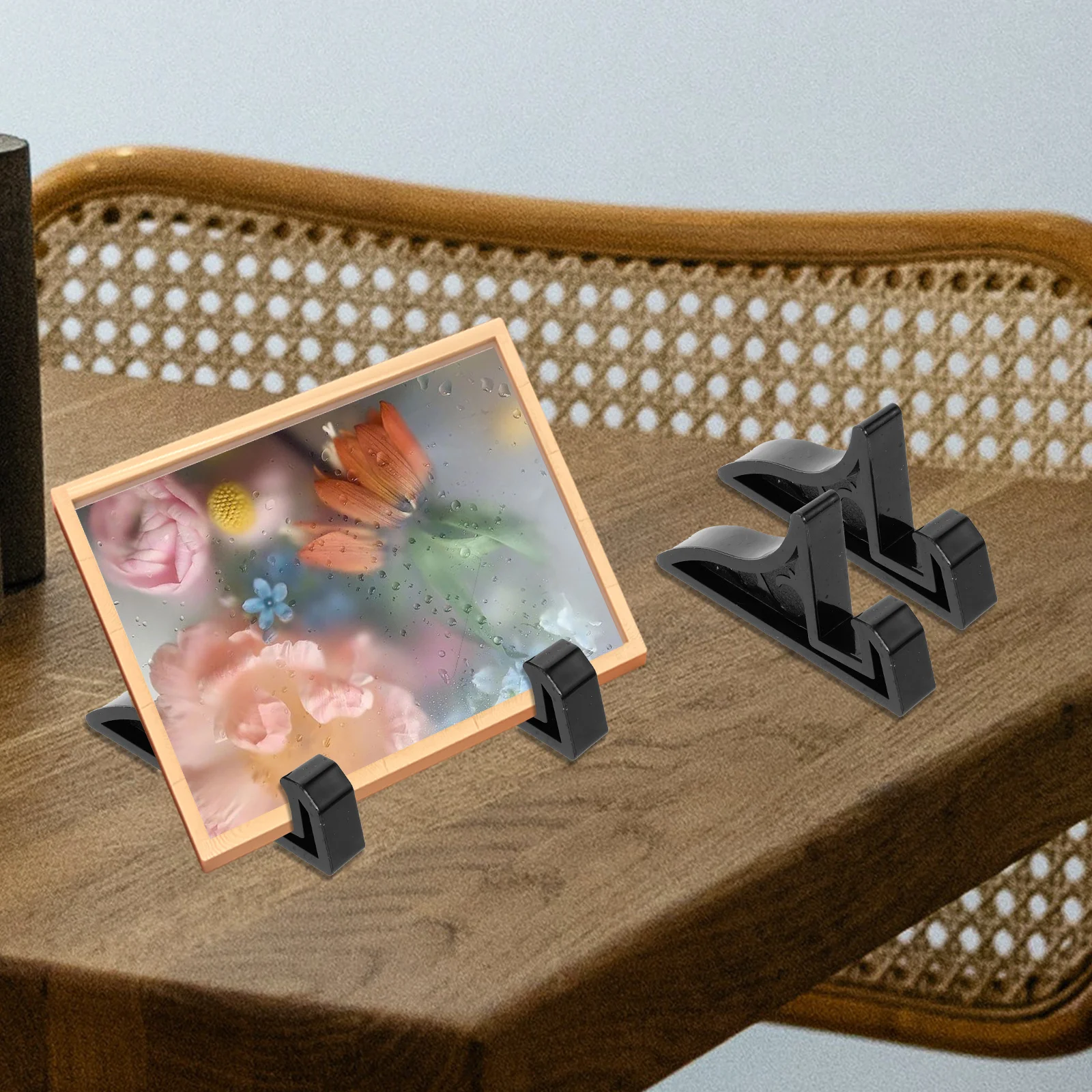 

10Pcs Multi-Functional Photo Frame Stand Base for Displaying Quicksand Paintings Certificates Mobile Phones Home Office Showroom