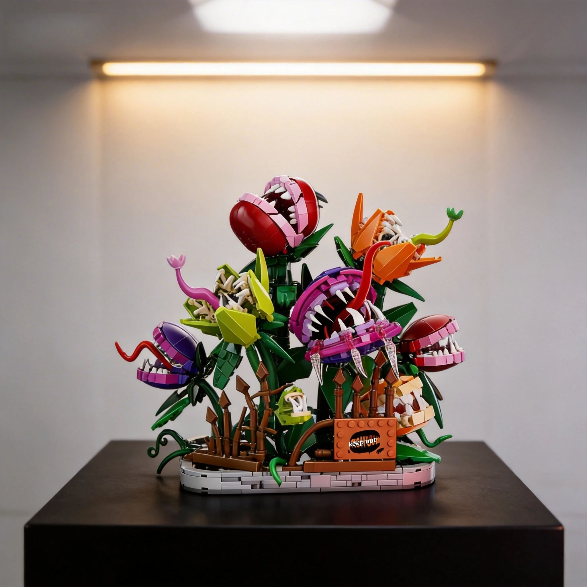 

1266 деталей MOC: Конструктор «Дом с цветами, поедающими людей» – Креативная модель для декора дома, развивающая игрушка для детей, подарок