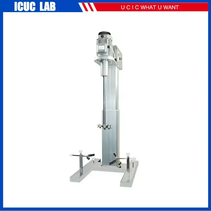 50 100 180L Industrial Lab Mixer Pilot Scale Disperser Dispersing Machine with Dissolved Propeller Square Tube Lifting Platform