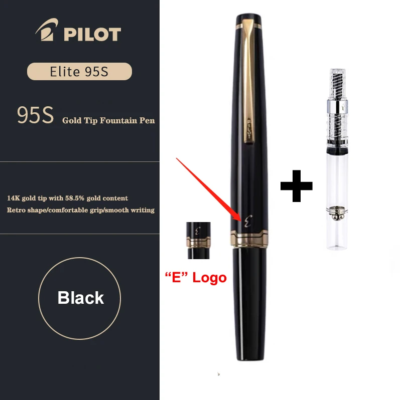 New Japan PILOT Fountain Pen 14K Gold Tip 95s Elite 95th