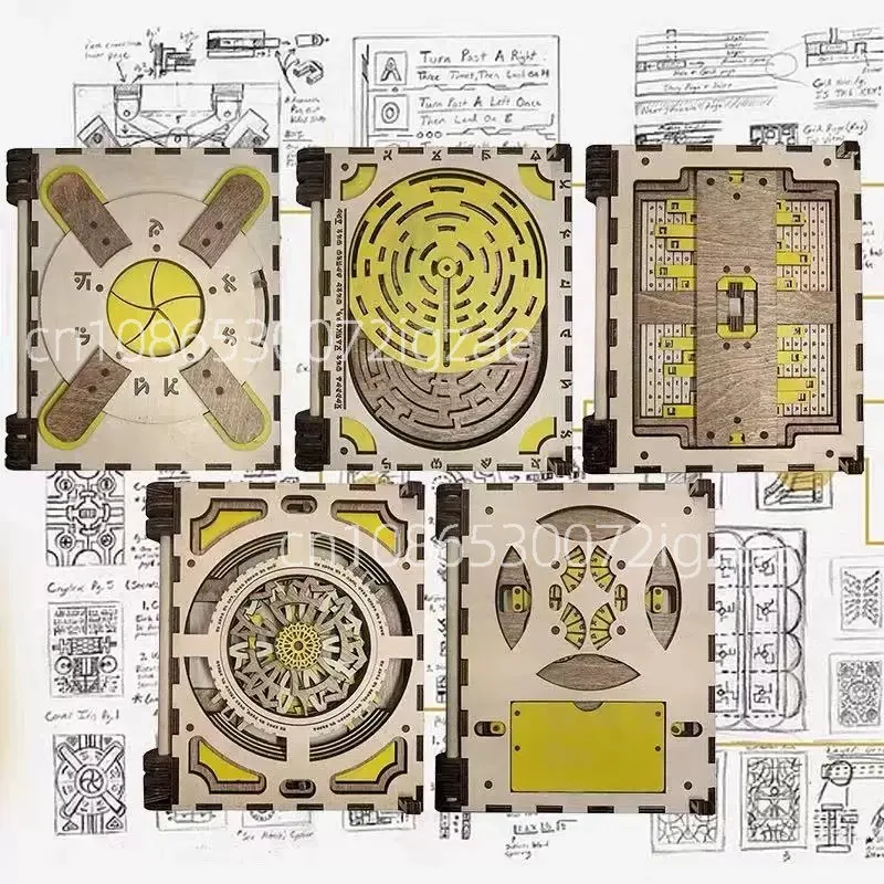 

Code book puzzle level 10 high difficulty hell level three-dimensional puzzle assembly mechanism decryption box