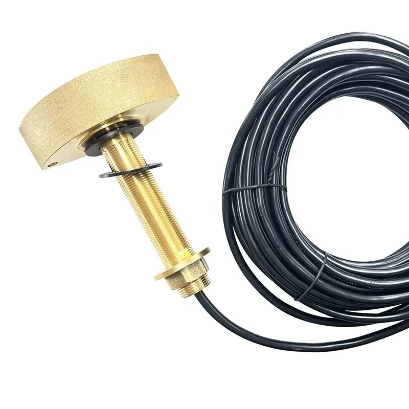 

Marine 600w Underwater Transducer 200khz 50khz Thru Hull 600 Watt Transducer The Usage Depth Is Over 100 Meters