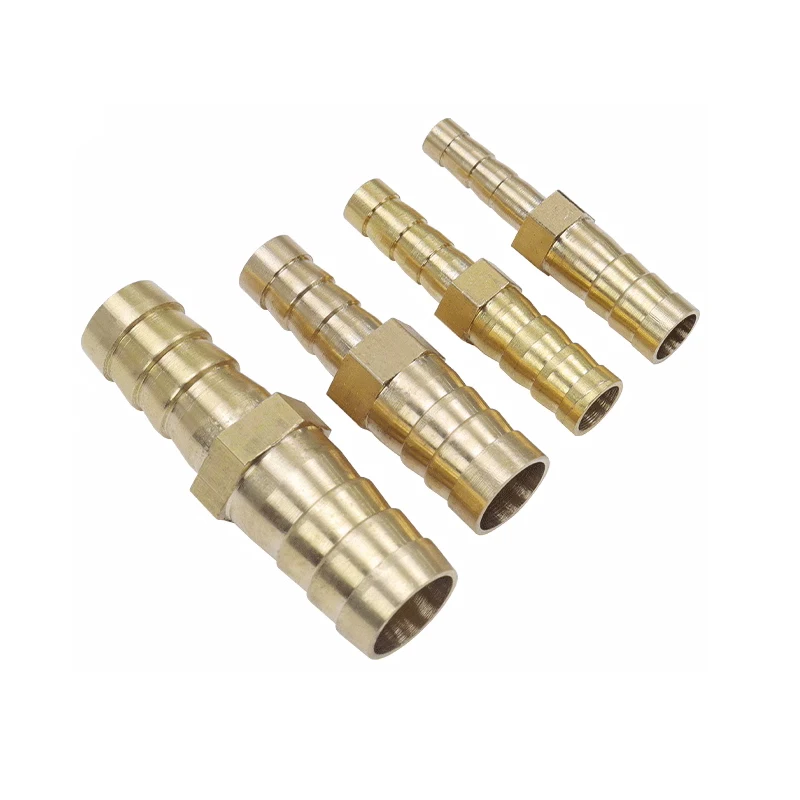 4 6 8 10 12 14 16 19 25mm Hose Barb Hosetail Straight Reducing Reducer Equal Adapters Transfer Water Gas Oil Brass Pipe Fitting