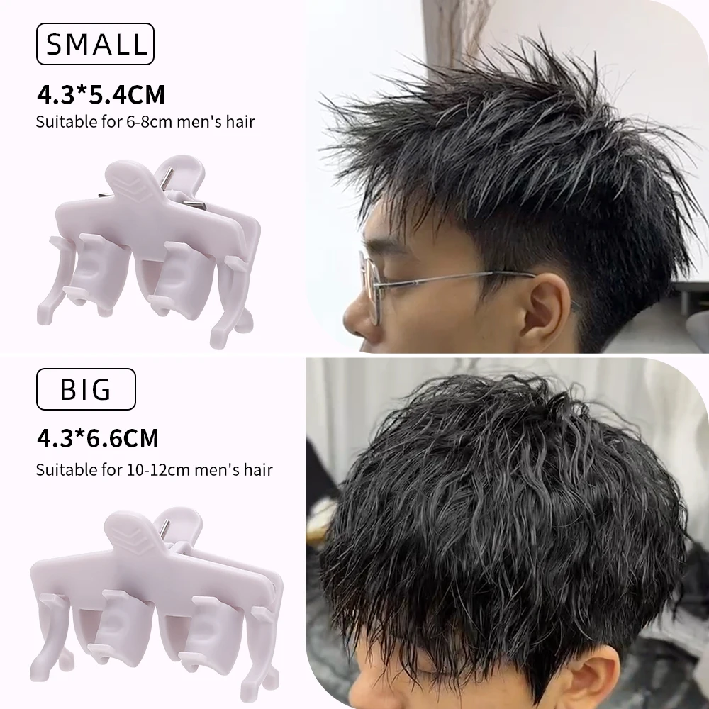 25 Stück wiederverwendbare Herren-Dauerwellenklammern für kurzes Haar, Locken-Styling-Haken-Schlaufenrollen, Zubehör für Barbershop-Dauerwellenwerkzeuge – Detail 4