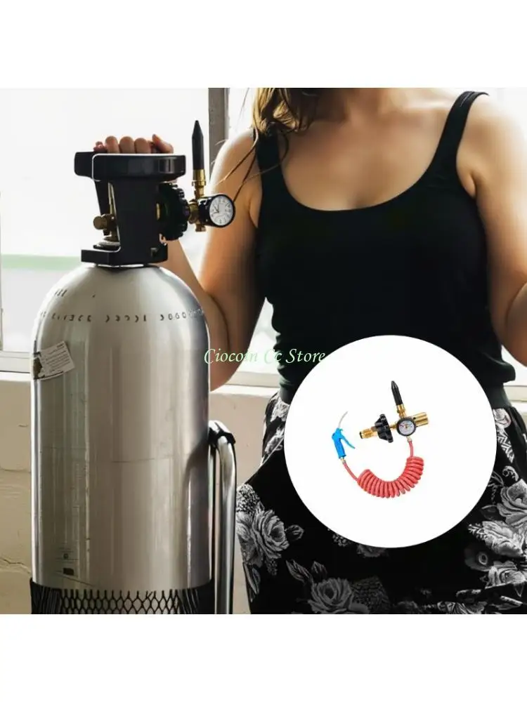 X90F Balloon Inflator with Pressure Meter and Flexible-Hose Tool