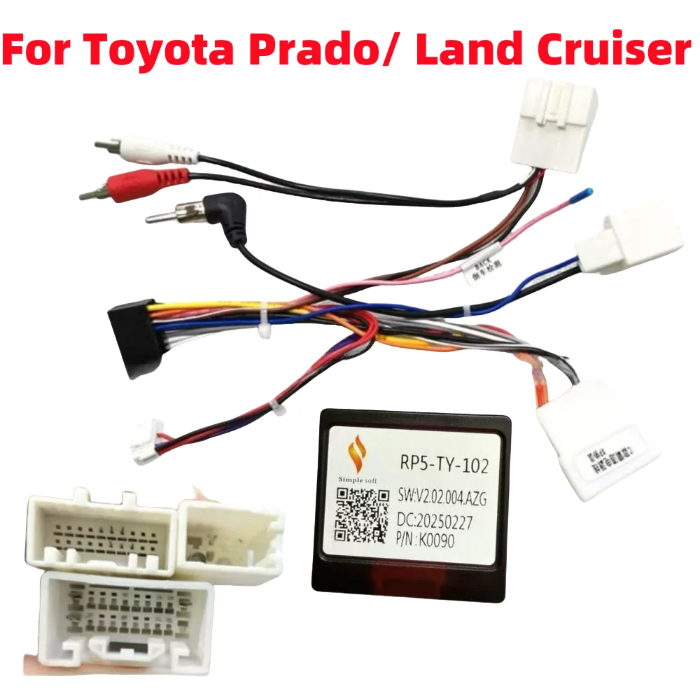 RP5-TY-102 Canbus Simple para TOYOTA PRADO J120 TUNDRA LAND CRUISER REIZ PRIUS SIENNA AVALON FJ CRUISER Android 2 Din Radio GPS