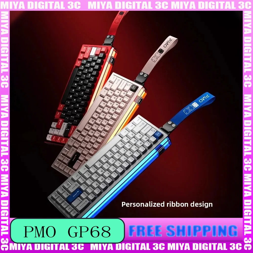 

PMO GP68 Wired Magnetic Switch Keyboard Aluminum Hot-Swap GASKET Gaming Mechanical Keyboard RGB 8000Hz 0.08MS RT 0.005mm Custom