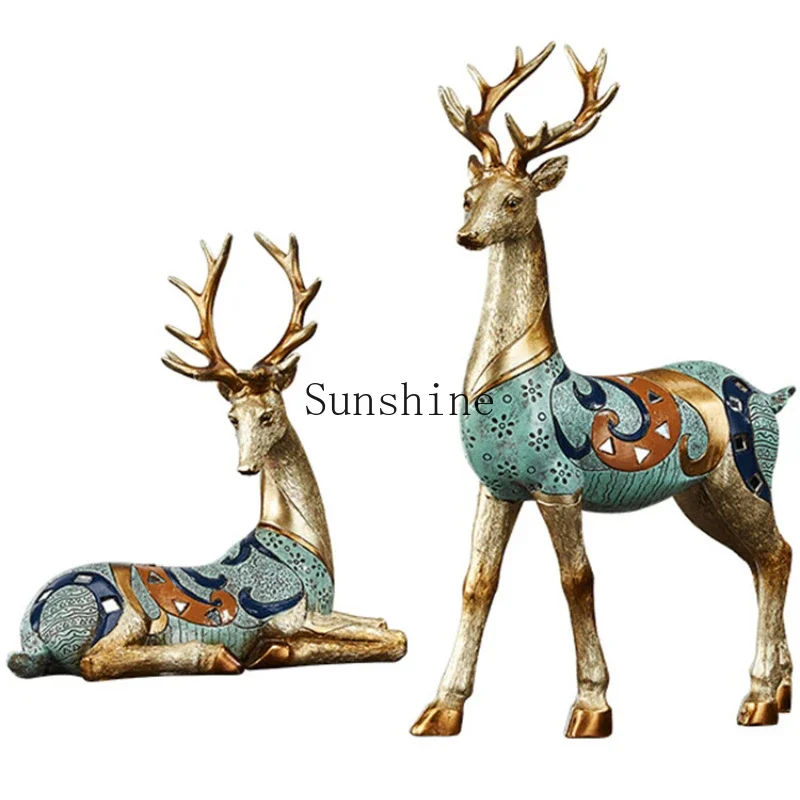 

Creative ornaments Home accessories European living room TV cabinet decoration Nordic deer crafts