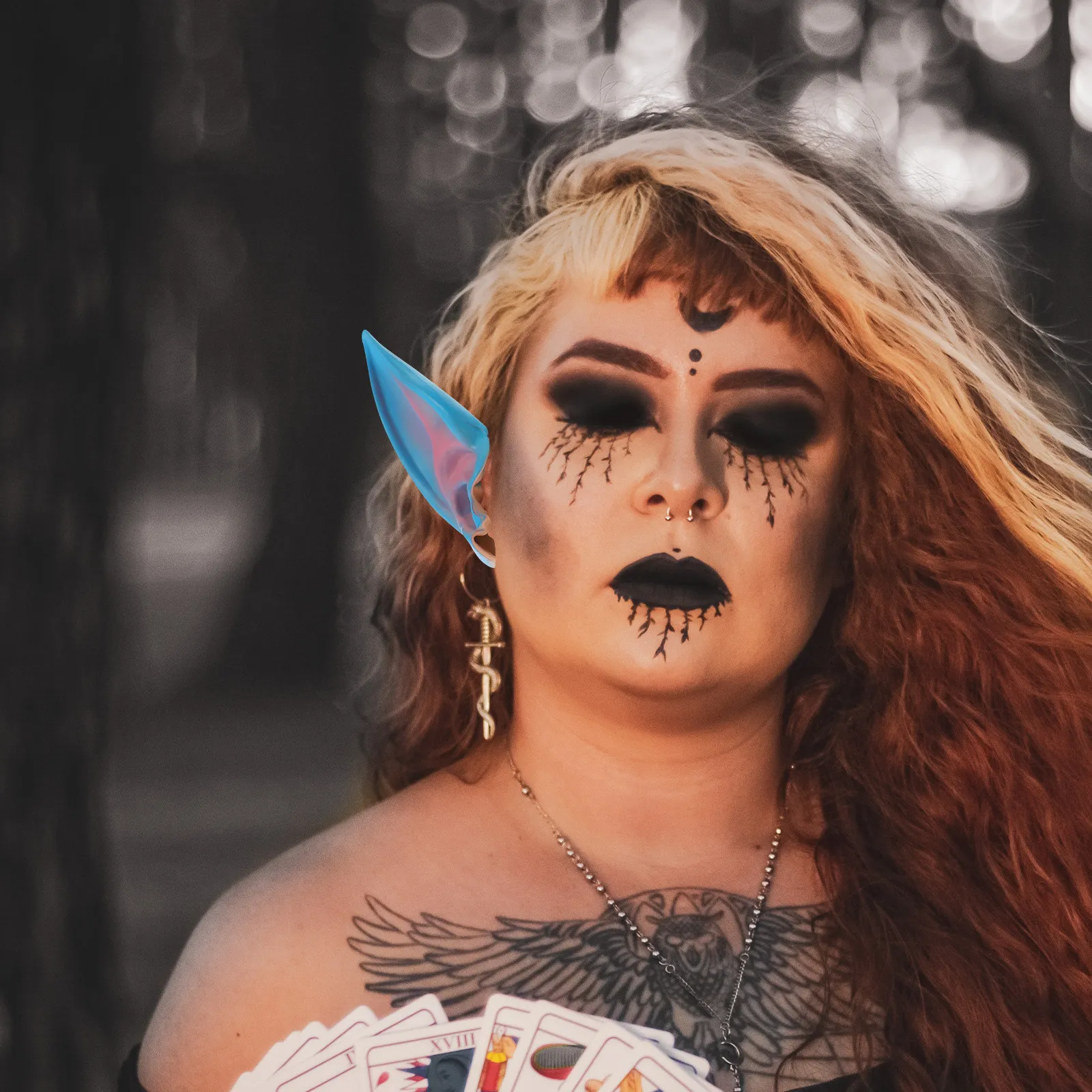 

1 пара красочных ушей феи для косплея, удобные в носке, для Хэллоуина, Рождества, ролевых игр, костюмный реквизит