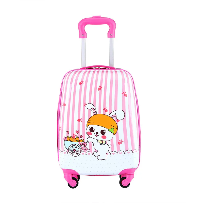 Nieuwe Mode 18-Inch Cartoon Leuke Universele Wiel Vierkante Schooltas Voor Basisschoolleerlingen Kinderen Trolley Bagage een