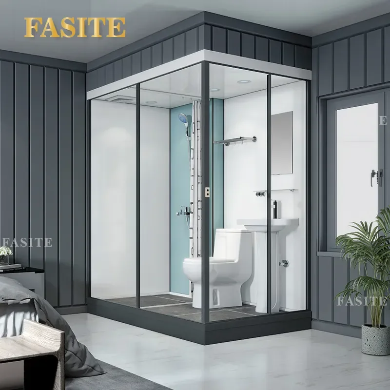 For Integrated Shower Room Household Bathroom Dry Wet Separation Bath Enclosure Space Saving Modern