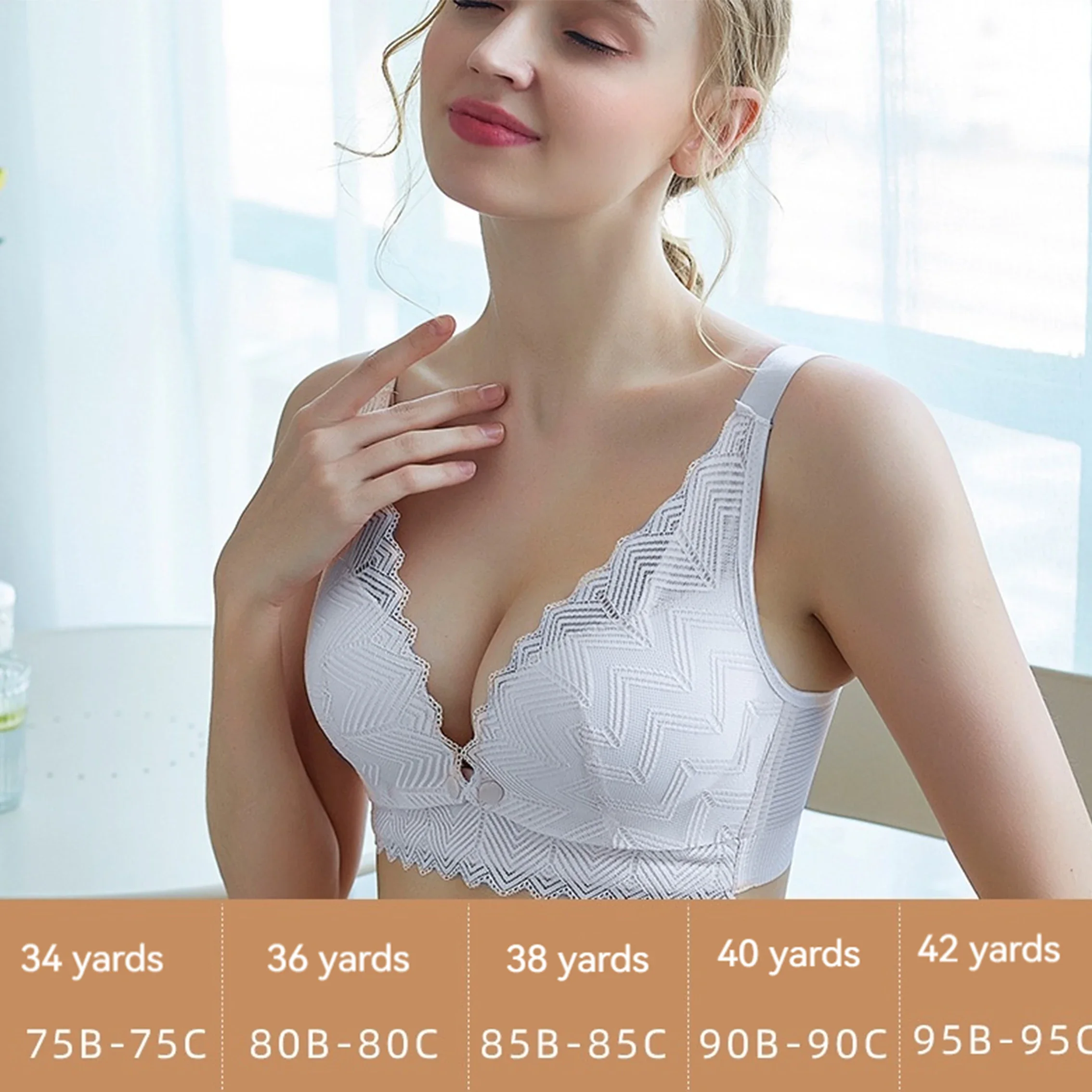 تنفس القطن الخالص امرأة الصيف التمريض الجبهة الرضاعة الطبيعية حمالات الصدر ملابس جديدة مقاومة الدانتيل حمالات الصدر القطن منعش نمط حمالات الصدر