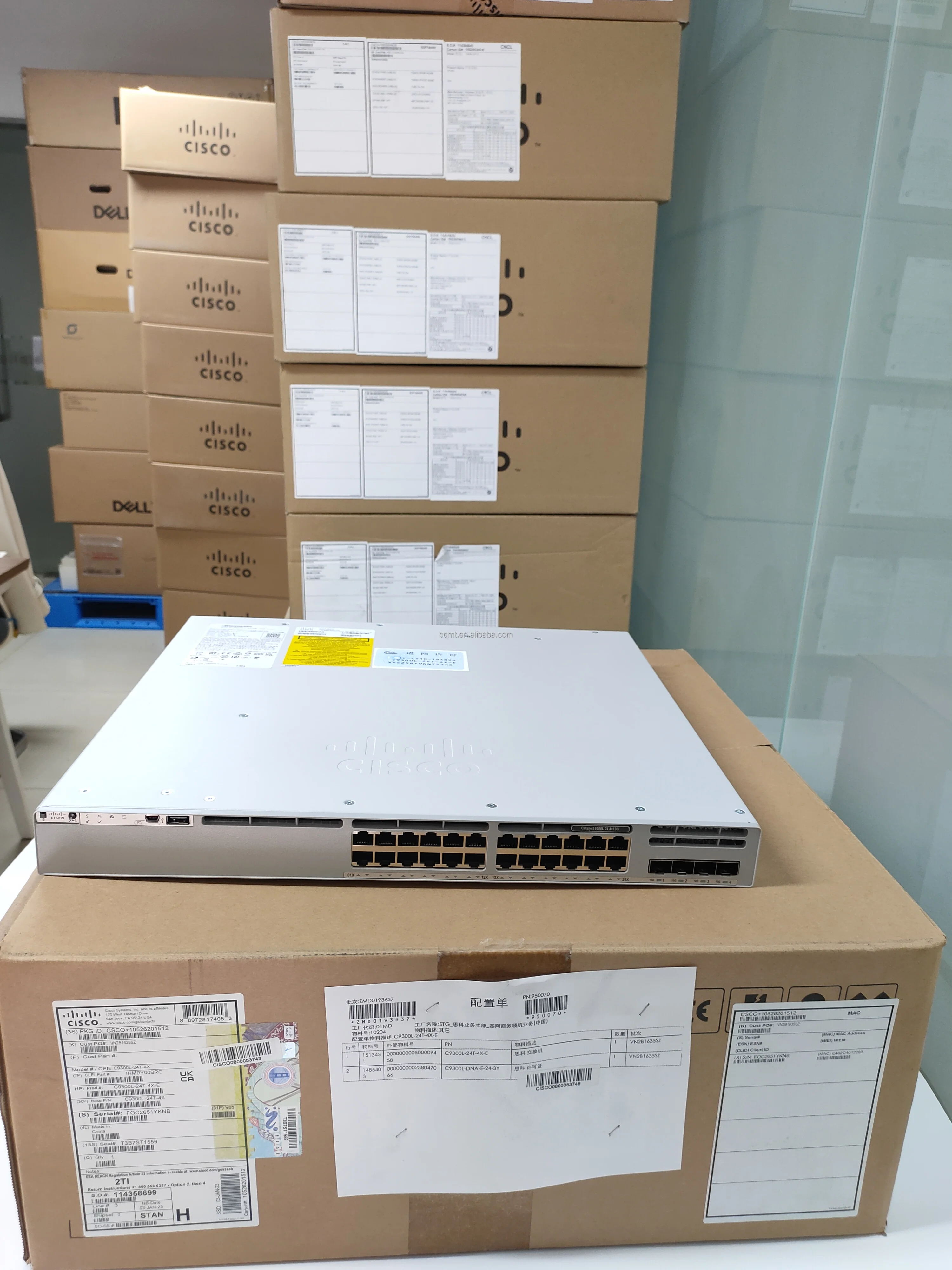 سيسكو C9300L-24T-4G-A 24 منفذ PoE Network Essentials 4x10G مفتاح الإرسال C9300L-24T-4G-A #3