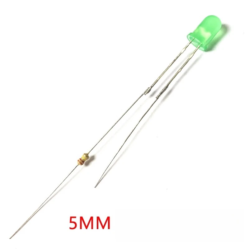 3/5mm Connector LED 257 Square 220V Power Strip Socket Indicator Light Bulb Power Supply Neon Lamp with Resistor Terminal Block - view 2
