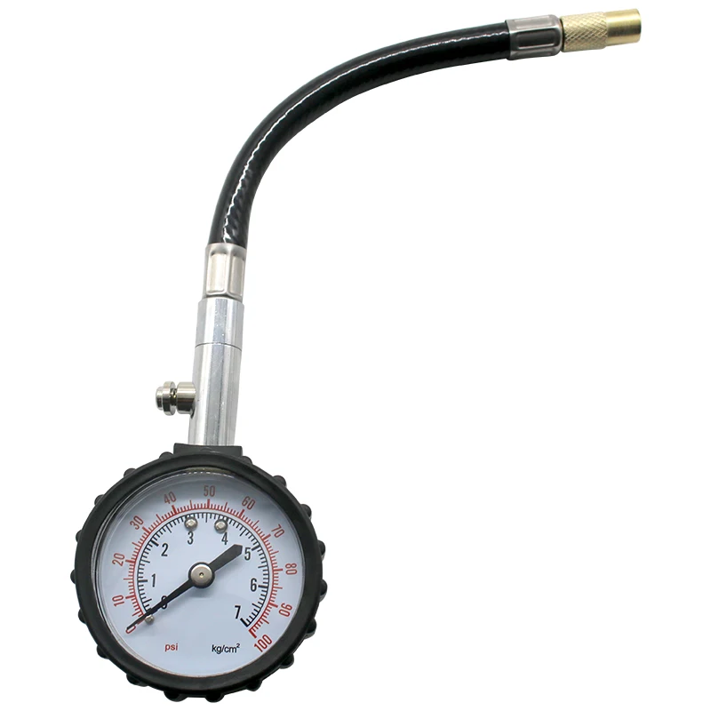 0-100 Psi High-precision Tyre Air Pressure Tester Universal Long Tube Tire Pressure Gauge Meter for Car and Motorcycle