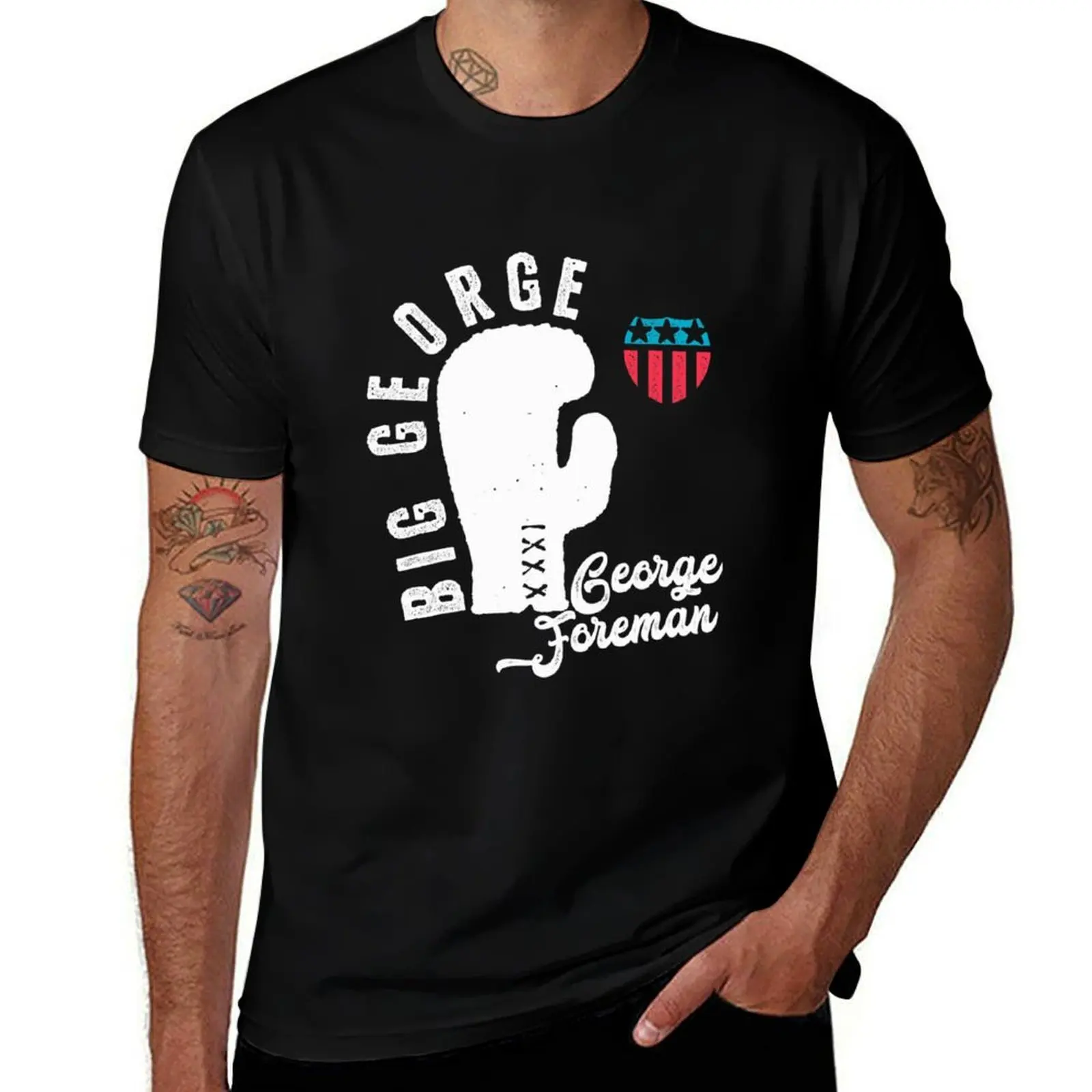 

cotton white shirts George Foreman T-Shirt and Big for George cotton black t shirt t man pack man t shirt heavy man graphic