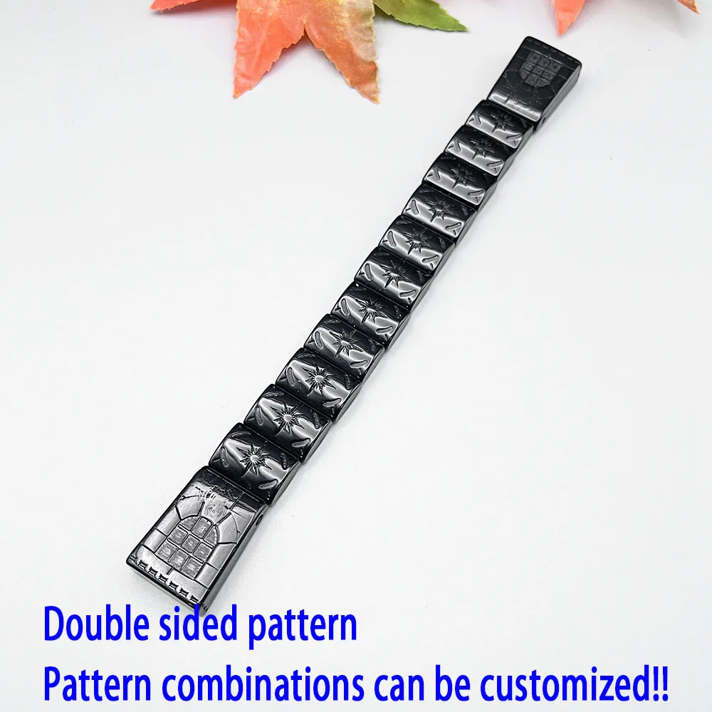 NJ200 NEW Rosary Black 3D Eight Octagonal Star Pointed Star Spider Web Poker Fingertip Decompression Foldable Rotating Ornaments