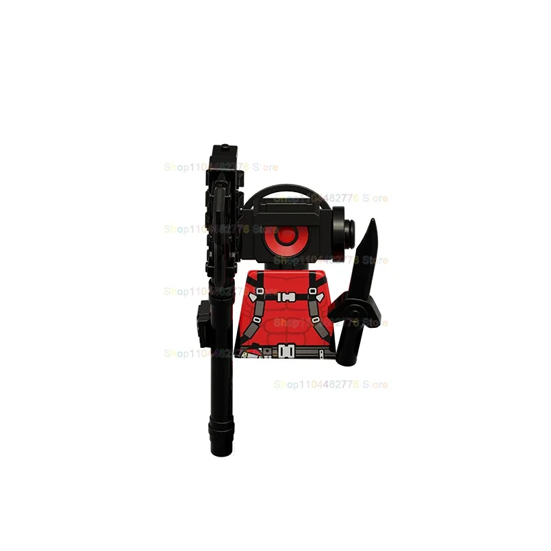

K2287 K2288 K2289 K2290 MOC Toilet Man Sets Scene Building Blocks mini Action Figures Toys for Children Halloween Gifts