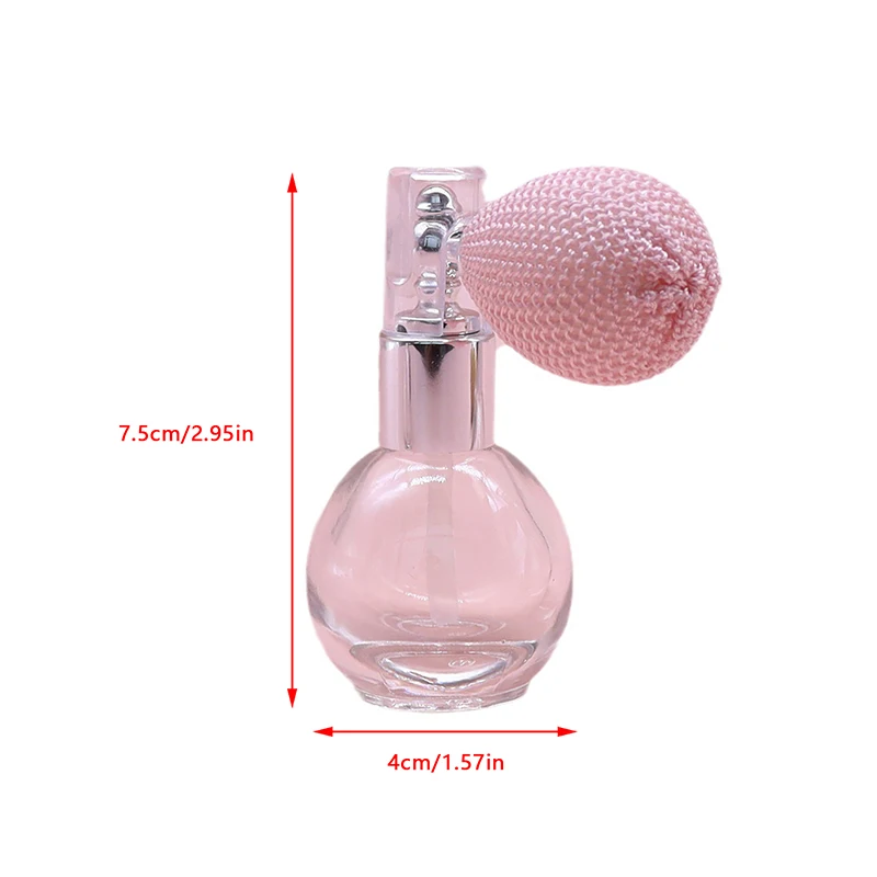 15ml Balloon AirBag Perfume Bottle Spray Atomizer Refillable Round Luxury Portable Transparent Empty Glass Spray Atomizer Bottle