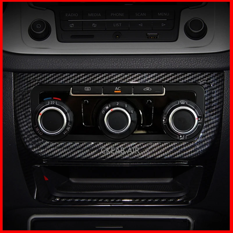 

Car Styling For Volkswagen VW Tiguan 2009-2016 Air Conditioning Adjustment Panel Decorative Frame Cover Trim Auto Accessories