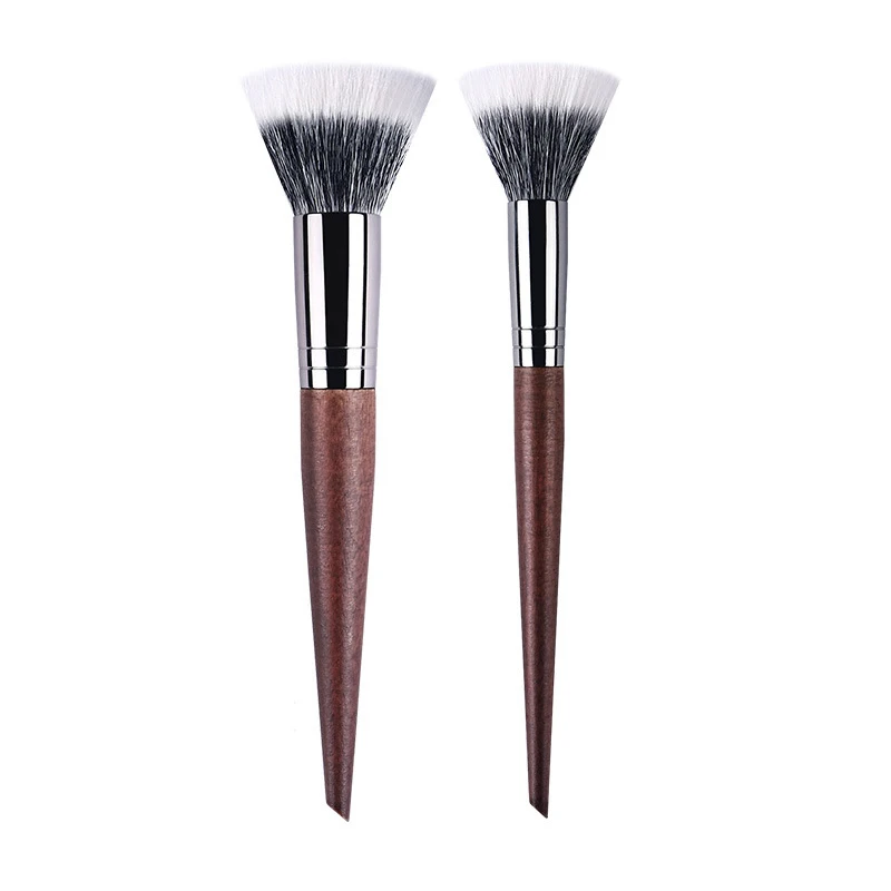 Professional Makeup Brushes Powder contour Setting Multi-Functional Make up Brush Stippling Blush soft Natural wood goat hair