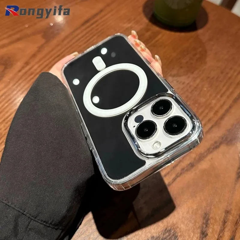 حافظة هاتف شحن مغناطيسية مرآة لهاتف Tecno Spark Go 1 2024 2025 30C 20 10 9 8C 7 7T Pro 6 5 Air Pop 9 5 LTE Pro Magsafe #3