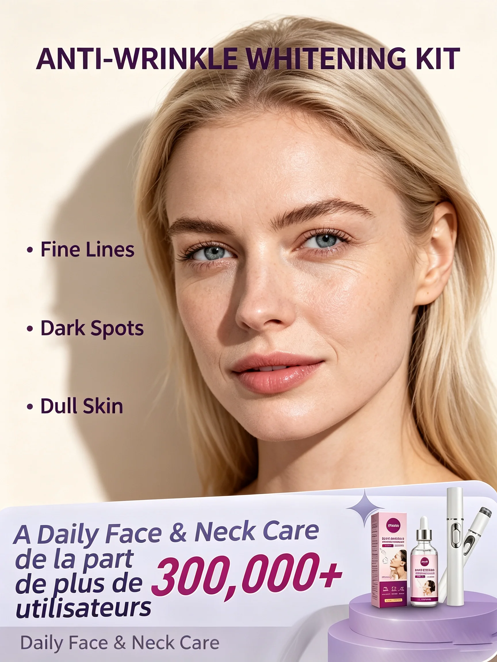 A two-in-one product suitable for both men and women—(improves wrinkles, reduces dark circles, and eliminates eye bags)