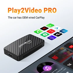 OTTOCAST Play2Video Pro Wireless CarPlay Android Auto Adapter for Youtube Netflix IPTV for VW Benz Kia Honda Toyota