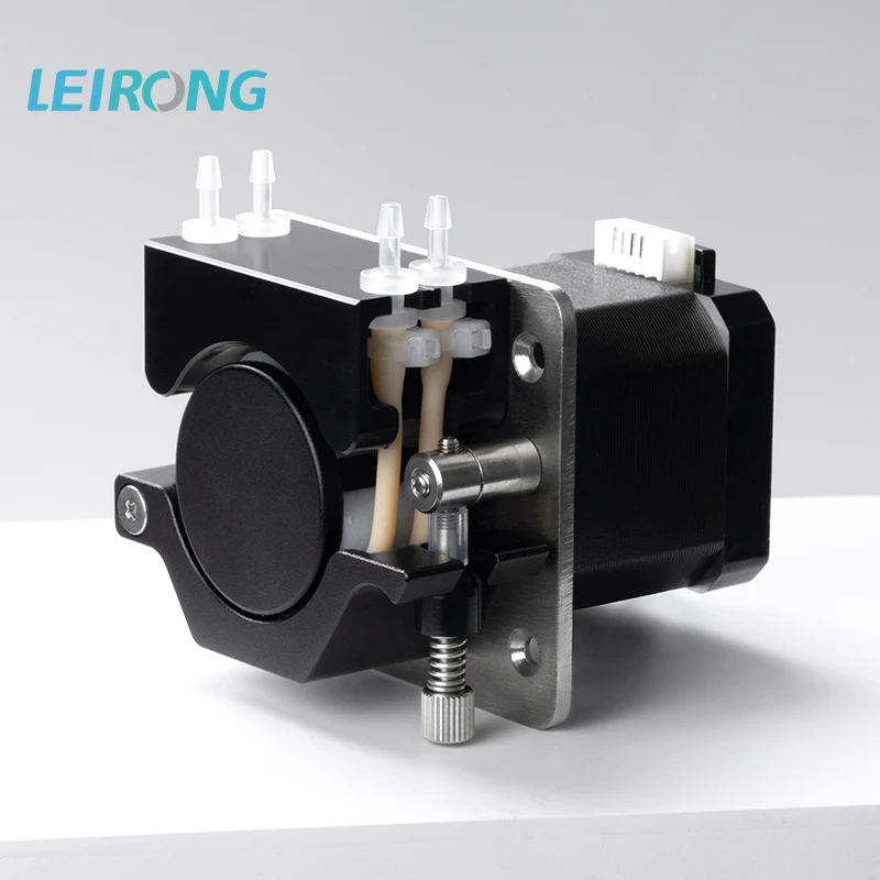 LEIRONG BPE Stepper Motor Peristaltic Pump ，Dosing Pump for Lab Liquid Transfer Double-Tube Design for Two Liquids Small Flow