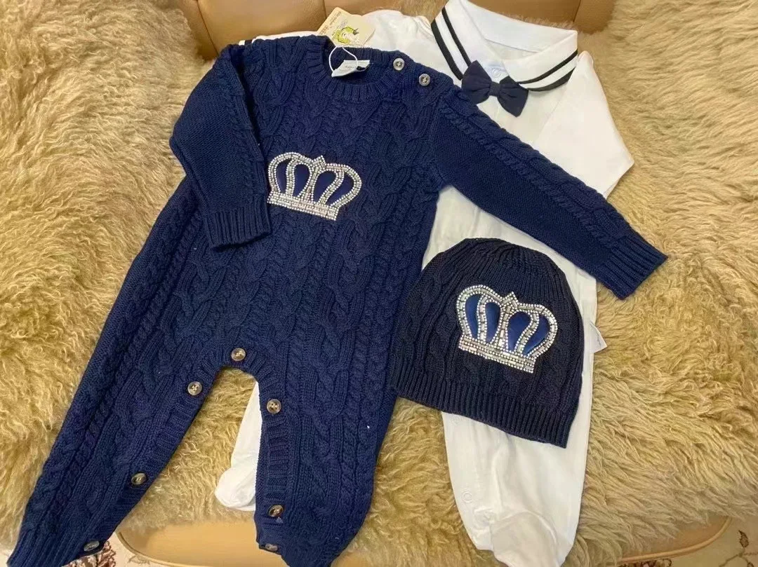 Newborn Baby Boy Outfits Set Kids Clothing Real Cotton Infant Care Products Body Suit Shirt Pants Hat 5 Pieces Origin Turkey