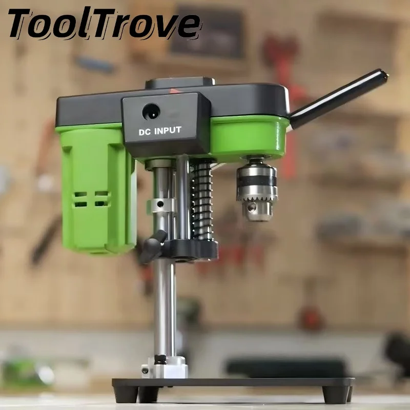 

220V Industrial-Grade Mini Bench Drill Press - High Power Multifunctional Precision Drilling Machine for Home & Workshop