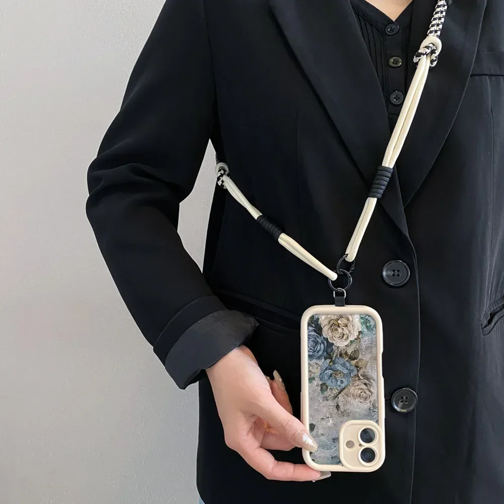 Cxd5Graziosa custodia con cordino a tracolla florealePerSamsung A56 55 36 26 16 06 15 35 25 54 34 24 73 53 21 71 51 31 72 52 32 14 12 17 07
