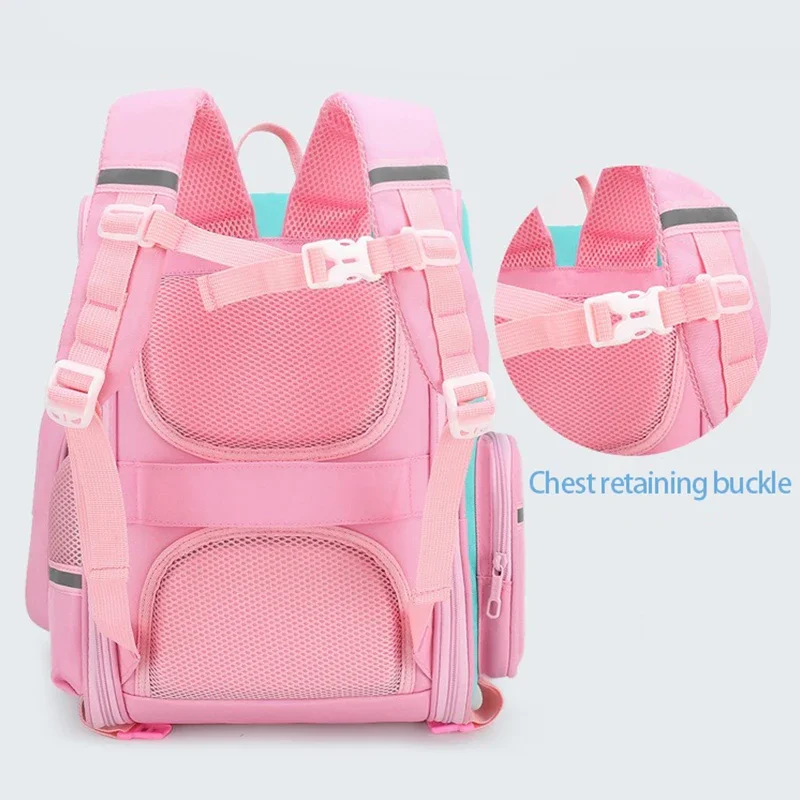 Children's trolley schoolbag cute cartoon girl schoolbag primary school student backpack primary school student backpack