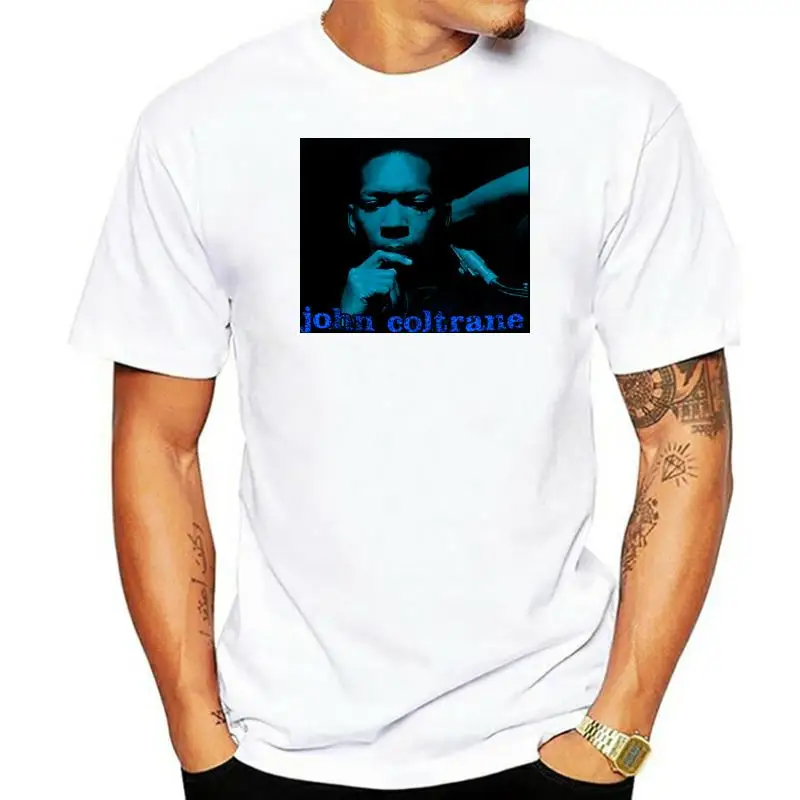 John Coltrane T Shirt Blue Train Cool Graphic Print New Black Jazz Tee 4-A-071 Short Sleeve Mens Formal Shirts