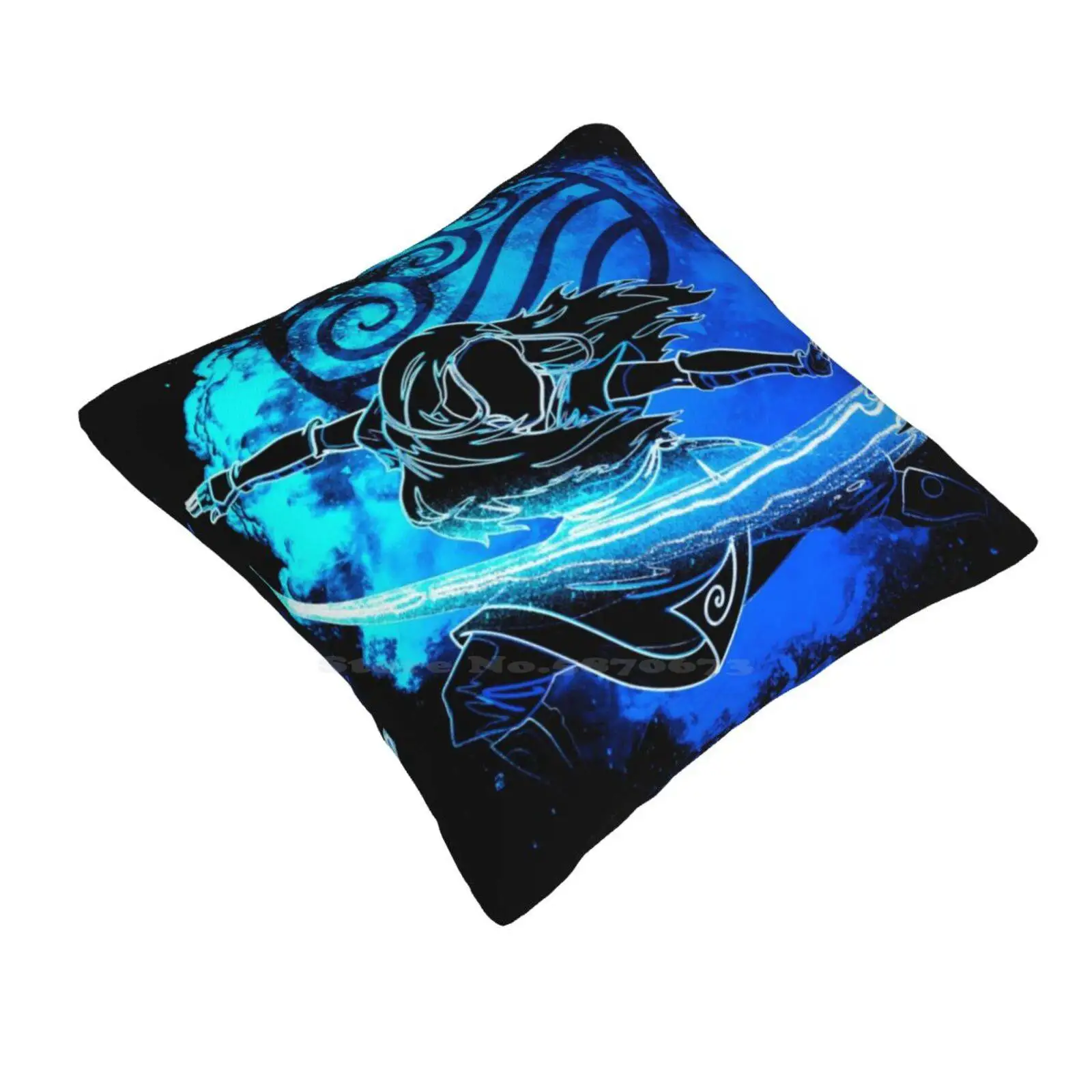 Funny Cute Decor Square Pillowcase The Last Airbender Aang Atla Appa Zuko Katara Sokka Anime Toph Iroh Fire Nation Airbending