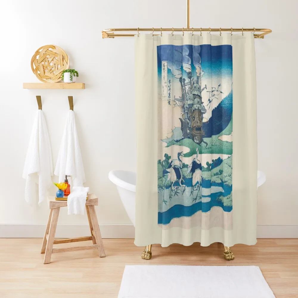 

Howl_s castle Shower Curtain Anime Bathroom In The Bathroom Elegant Bathroom Accessories For Shower And Services Curtain