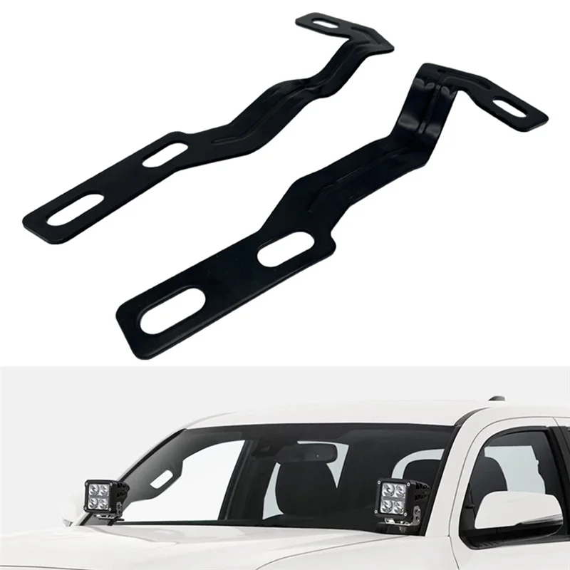 

ABNF!LED Light Pod Metal Hood Mount Bracket Ditch Hood Light Brackets Parts For 2016-2020 Toyota Tacoma