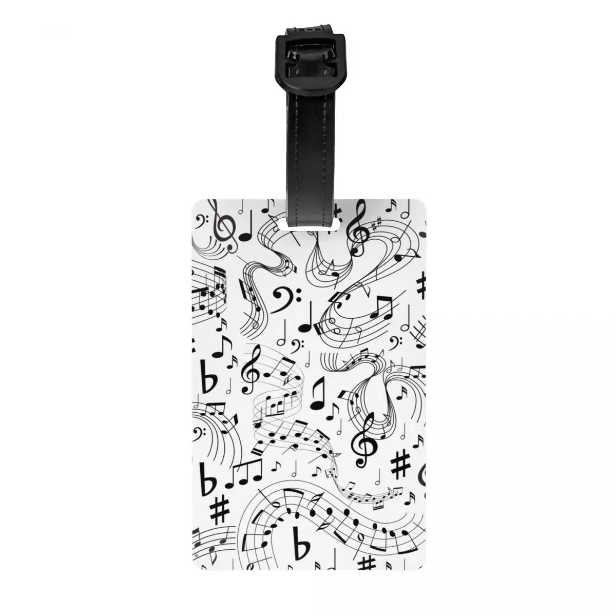 

Custom Music Musical Notes Luggage Tag Privacy Protection Baggage Tags Travel Bag Labels Suitcase