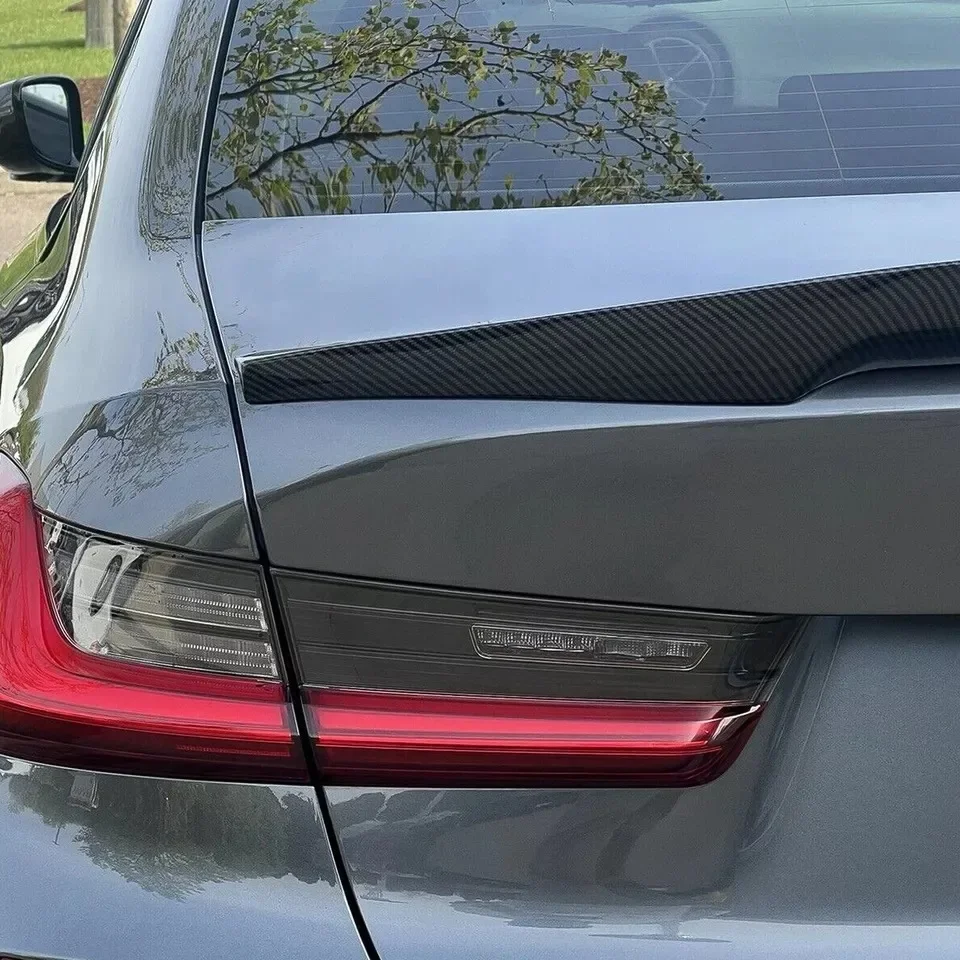 XVIP Auto M4 Stil Dachspoiler Glänzend Schwarz Flügel Für BMW 3er G20 G28 2019-2022 330i 330e Limousine ABS Entenschwanz Kofferraumspoiler – Detail 14