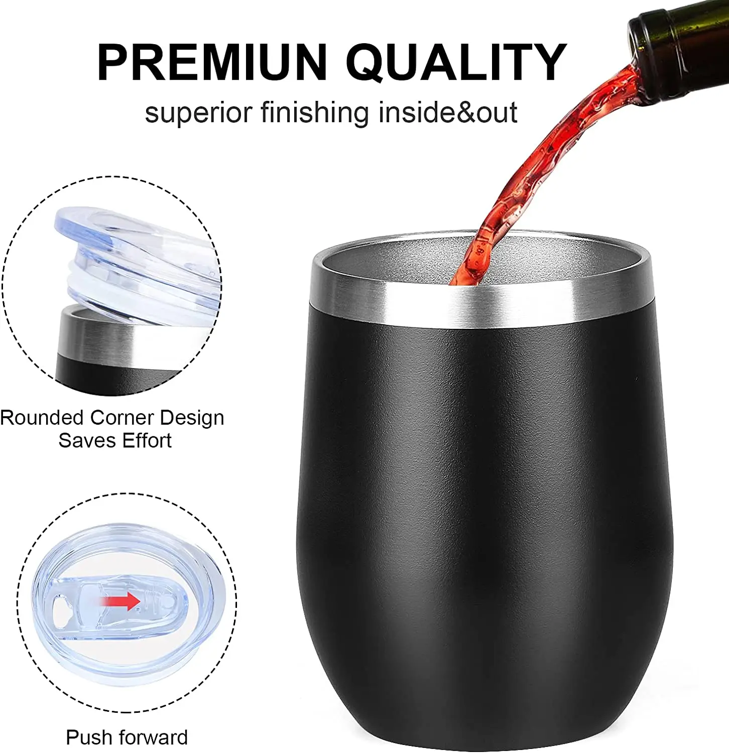 12oz Stainless Steel Beer Mugs With Lid&Straw cold drink Drinking Metal Cups Cocktail  Mug For Bar Drinkware Coffee Mug Tumbler