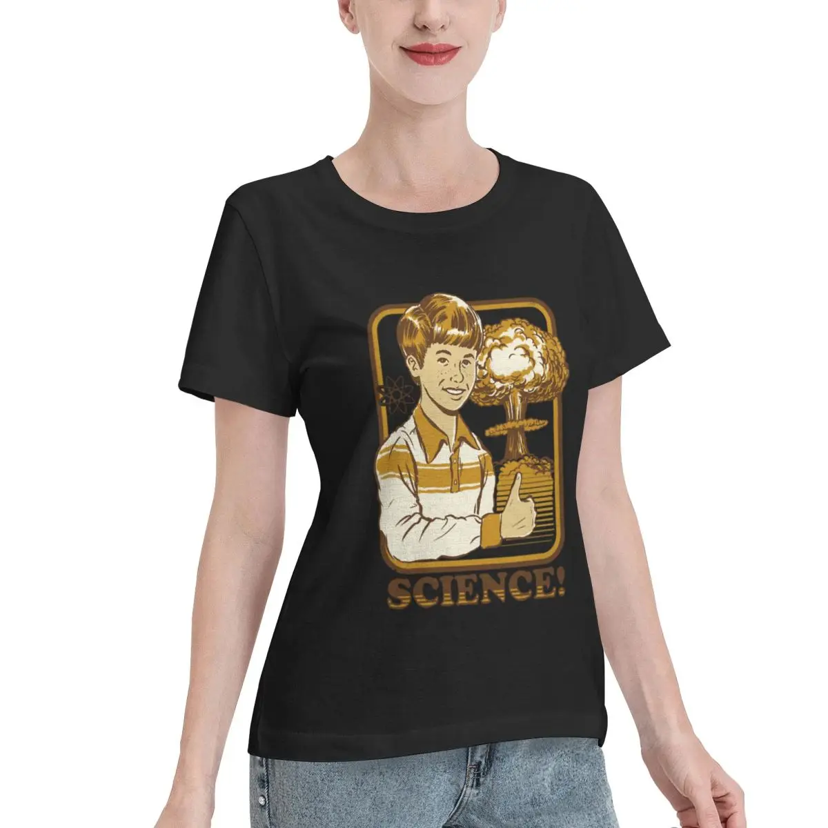 Bulk Wholesale Science! Women's T-shirt Aesthetic Outfit Solid Color Tee
