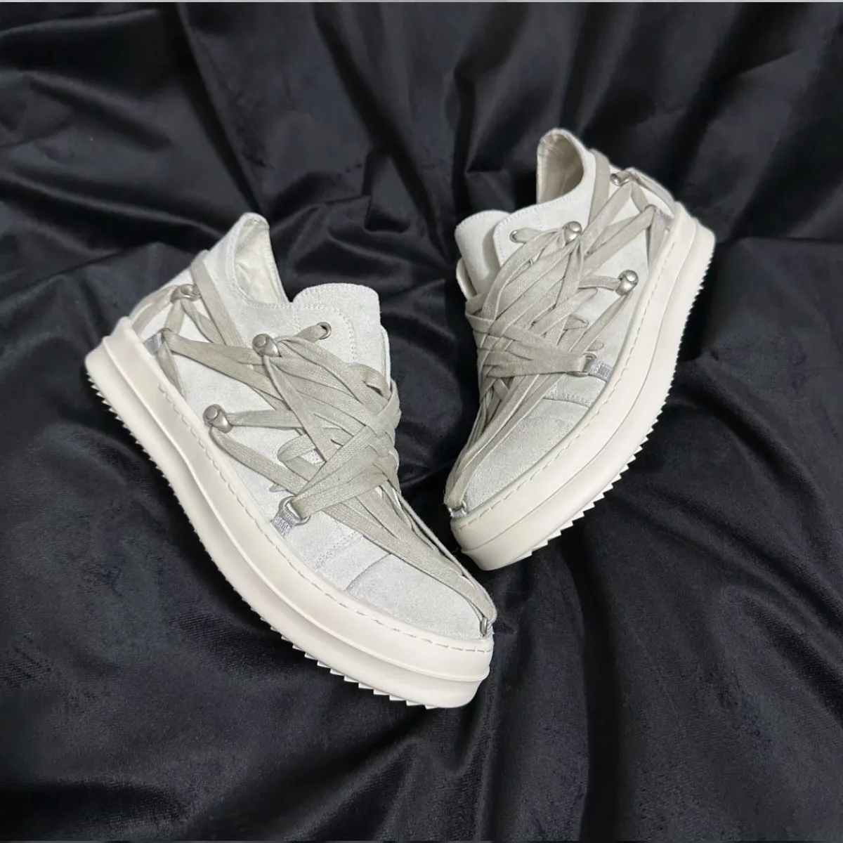 

Men High Top Shoes Black Suede Casual Shoe Platform Luxury White Leather Lace Up Women Sneakers Ro Street Designer Falt Sneaker