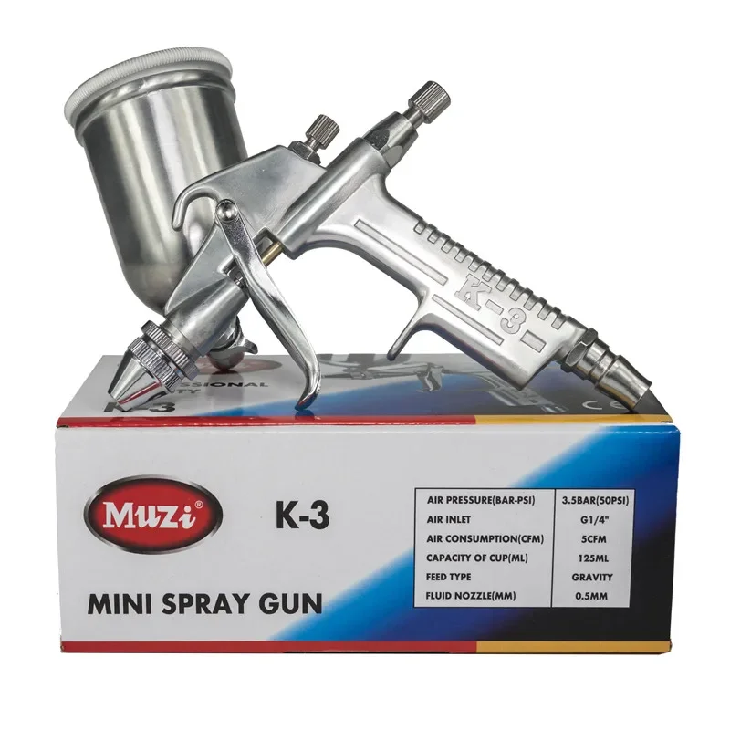 Meiji K3 paint spray gun V3 paint spray gun 0.5 small caliber line tracing repair leather coat coloring formaldehyde spray gun