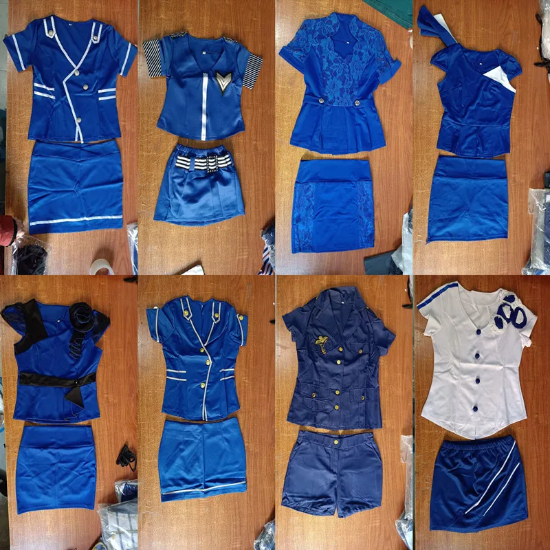 Sexy Navy Police Women's Costume Nightclub Set Massage Therapist Work orm Ele Outfit loween Roleplay Ensemble