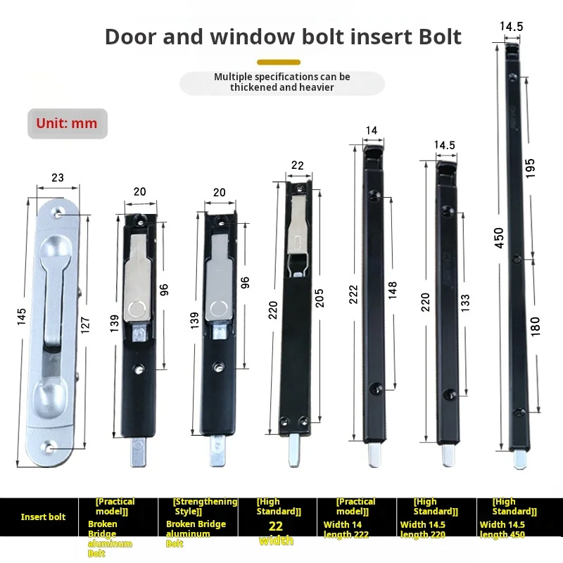 2 SZT. Stare, klasyczne zamki do drzwi i okien z aluminium typu Broken Bridge, zatrzask sufitowy, plastikowo-stalowy zamek do drzwi przesuwnych, zabezpieczenie antywłamaniowe.
