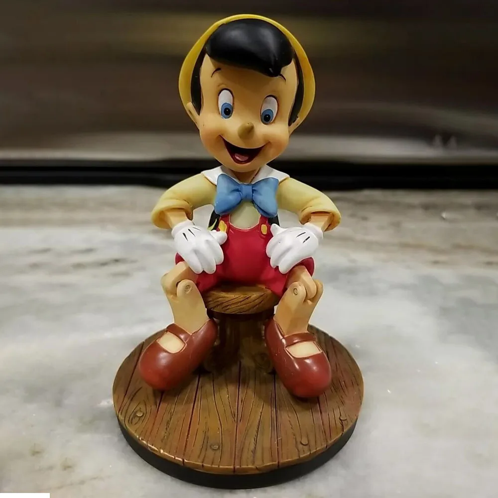 

Disney Vintage Bobblehead Pinocchio Action Figure Toys Pinocchio Anime Figures Collection Dolls Home Decoration Model Kids Gifts